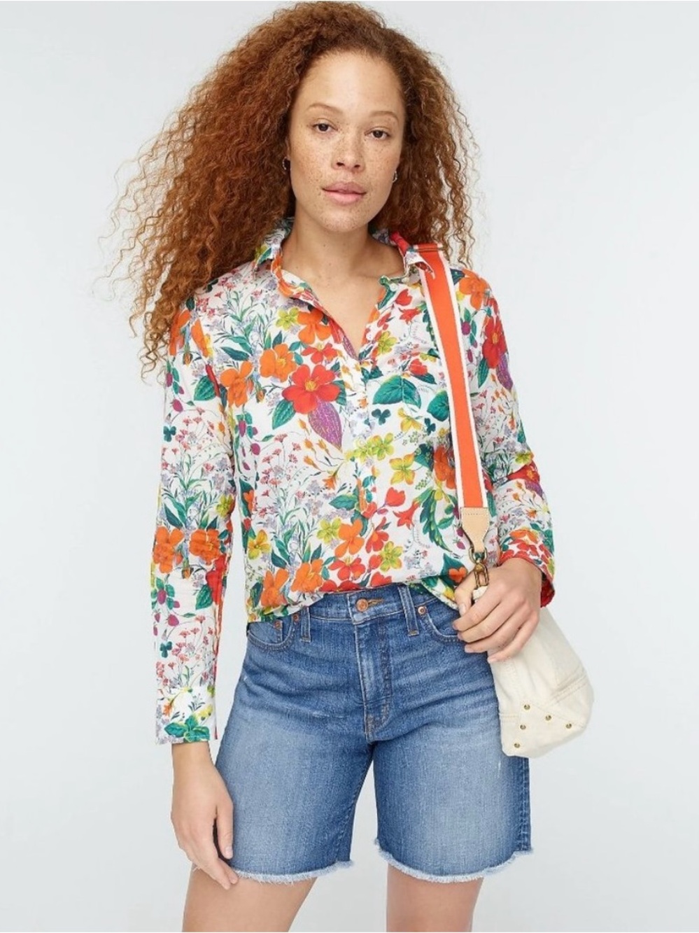 NWOT J Crew Ratti Island Botanical Floral Print Popover Top  Sz 2